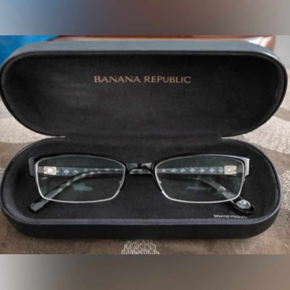 BANANA REPUBLIC Women’s LARISSA 0003 EYEGLASS FRAMES Marbled Temples
